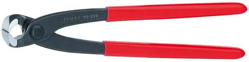 Armovací kleště 250 mm, Knipex 99 01 250 - DIN ISO 9242 - leštěná hlava, plastové návleky 99 01 250