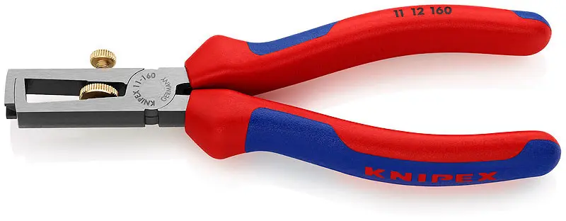 Odizolovací kleště 160 mm. KNIPEX 11 12 160 - leštěná hlava, vícesložkové návleky 11 12 160
