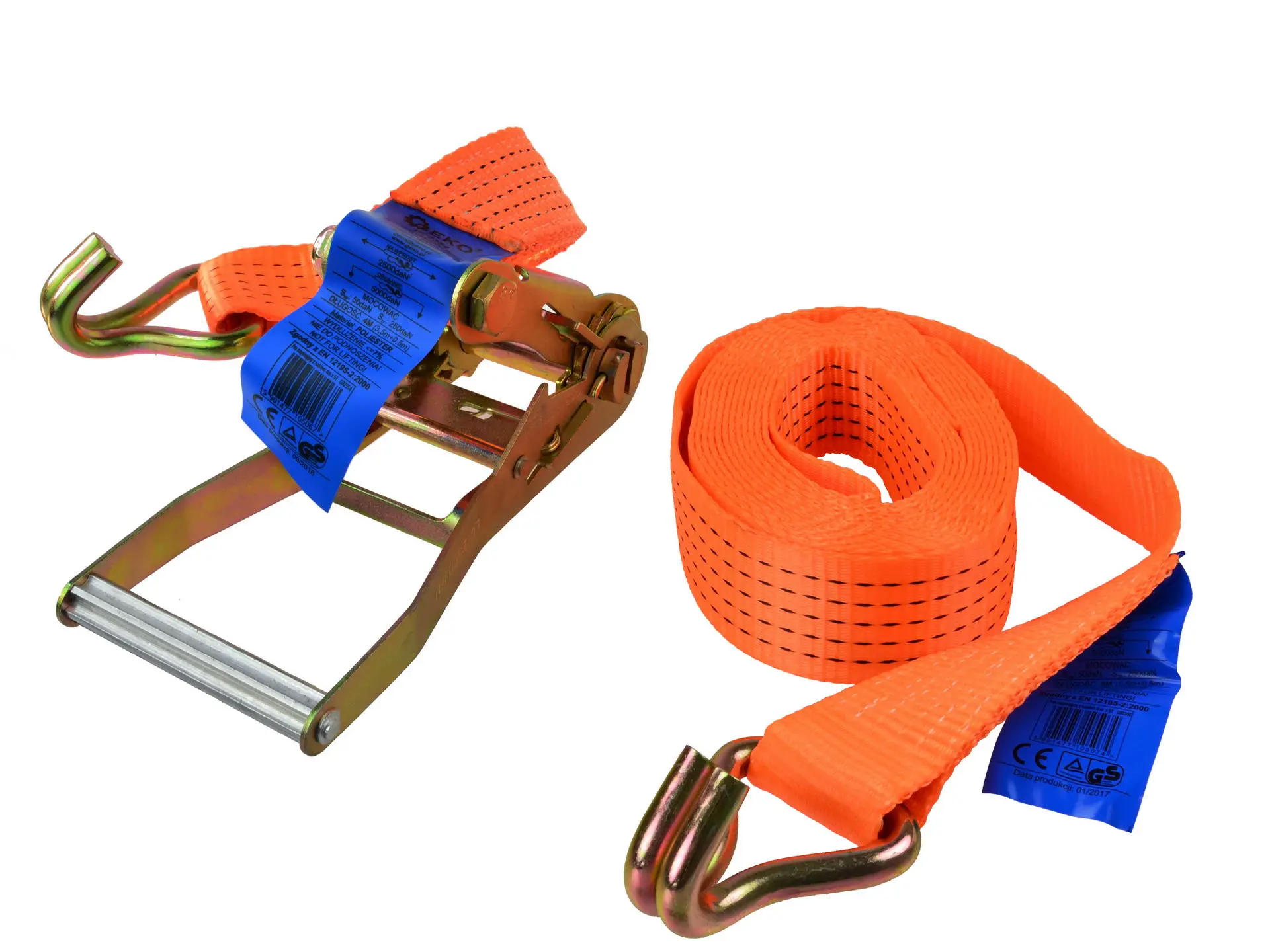 Upínací popruh s háky, 5 t, 6 m - G02356