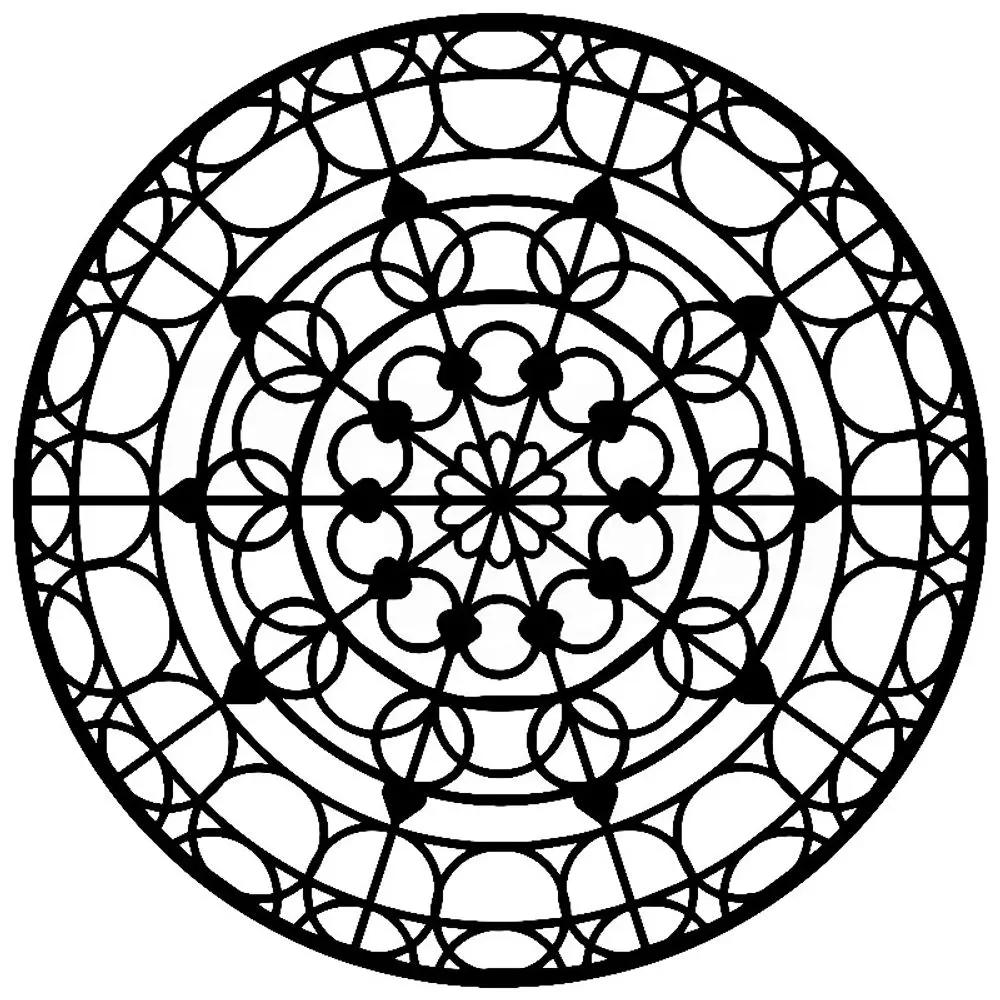 The Crafter´s Workshop Šablona TCW - Mandala Skylight - VYBERTE VELIKOST - Šablona TCW 6"x6" (15,2x15,2 cm) - Mandala Skylight
