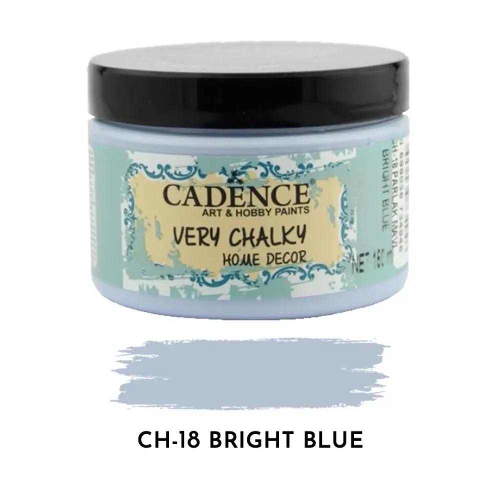 Cadence Křídová barva Cadence Very Chalky, 150 ml - VYBERTE ODSTÍN - Křídová barva Cadence Very Chalky, 150 ml - bright blue, blankytně modrá