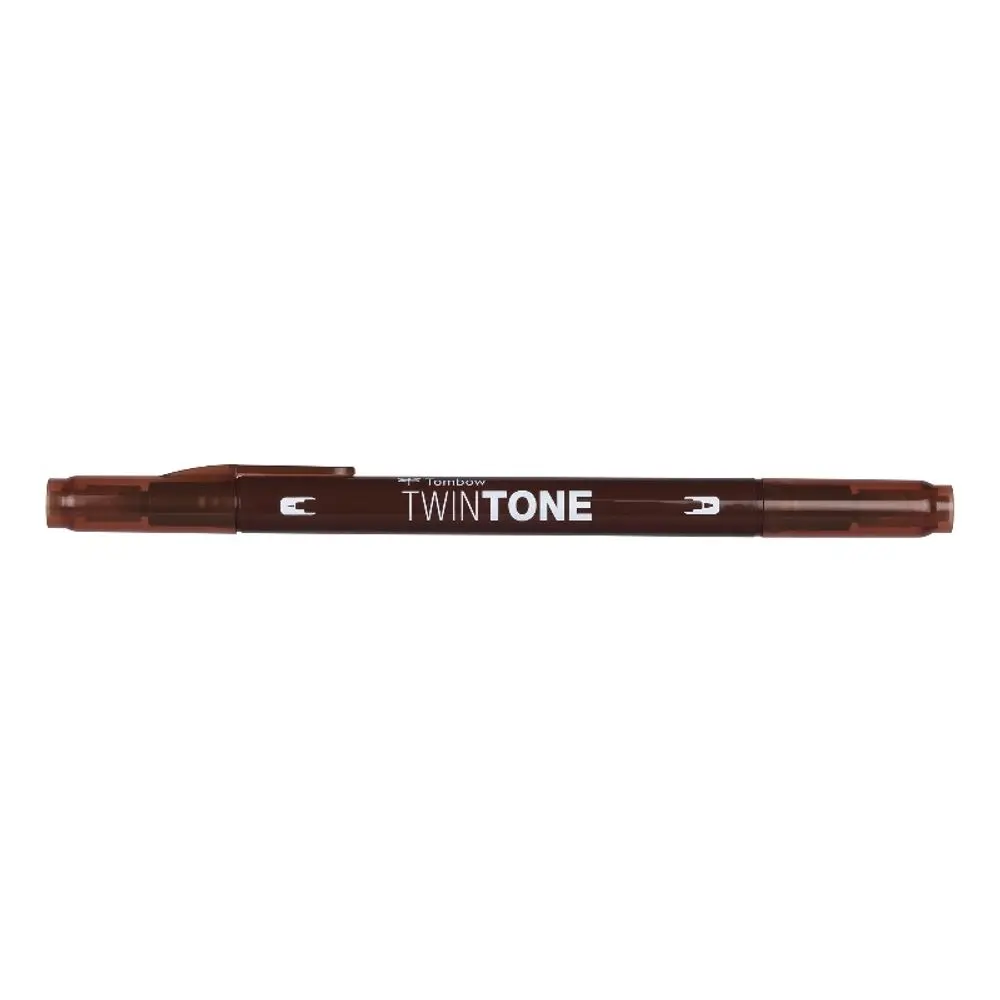 Tombow Oboustranný fix Tombow TwinTone - VYBERTE ODSTÍN - Oboustranný fix Tombow TwinTone - chocolate, čokoládový hnědý