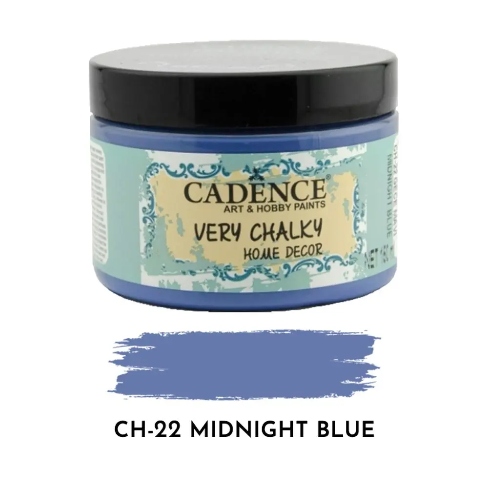 Cadence Křídová barva Cadence Very Chalky, 150 ml - VYBERTE ODSTÍN - Křídová barva Cadence Very Chalky, 150 ml - midnight blue, půlnoční modrá