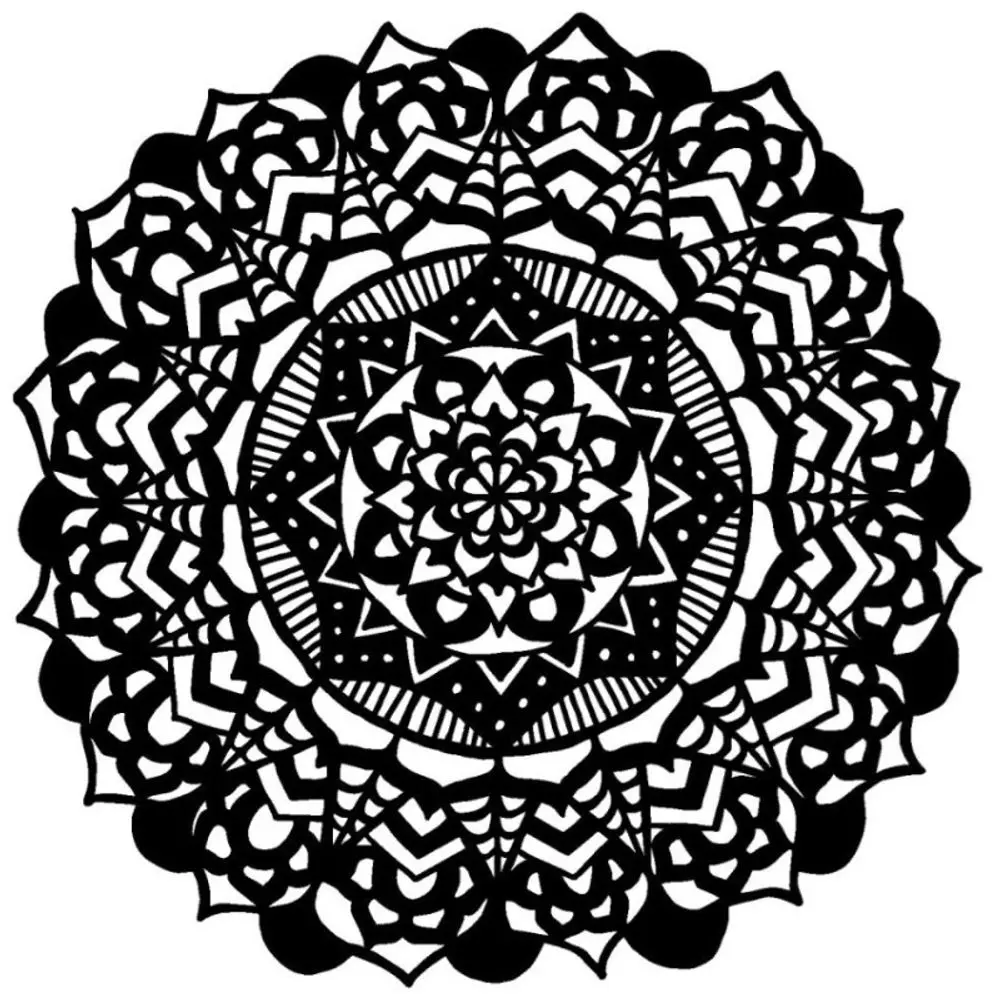 The Crafter´s Workshop Šablona TCW - Fancy Mandala - VYBERTE VELIKOST - Šablona TCW 12"x12" (30,5x30,5 cm) - Fancy Mandala