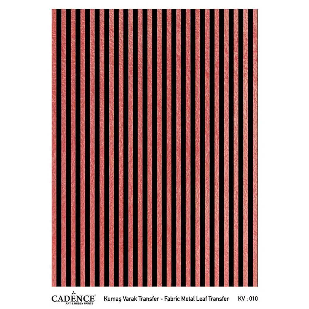 Cadence Transferový obrázek na textil Cadence, A3 - Měděné pruhy