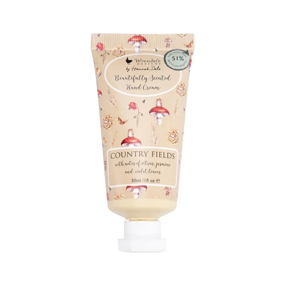 Wrendale Designs Krém na ruce Wrendale Designs "Country Fields", 30 ml - Citrusy, jasmín, lístky fialky