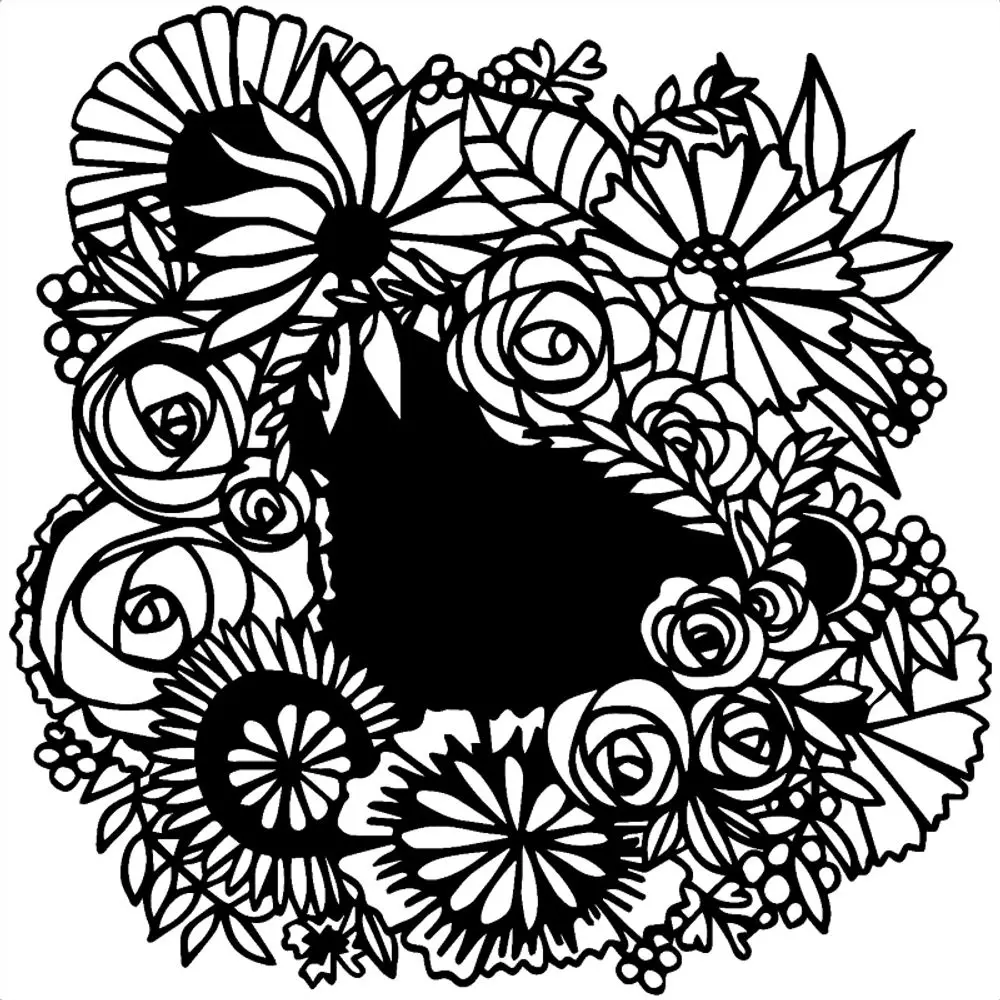 The Crafter´s Workshop Šablona TCW - Floral Statement - VYBERTE VELIKOST - Šablona TCW 12"x12" (30,5x30,5 cm) - Floral Statement
