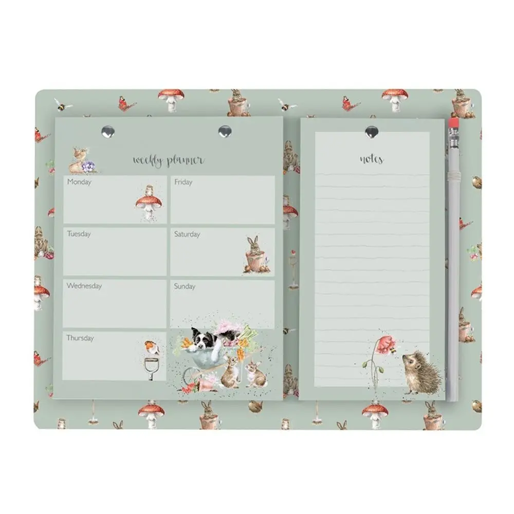 Wrendale Designs Plánovač na lednici Wrendale Designs "Garden Friends" - Zahradní zvířátka