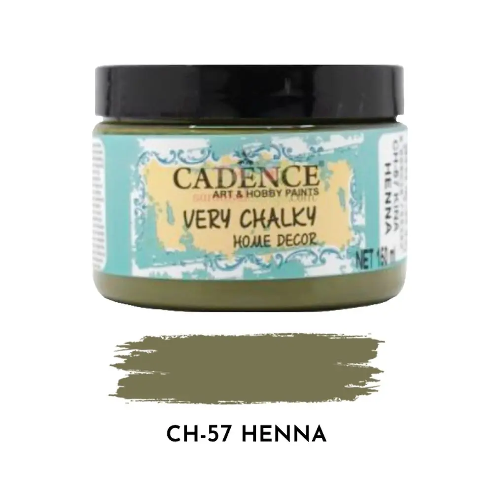 Cadence Křídová barva Cadence Very Chalky, 150 ml - VYBERTE ODSTÍN - Křídová barva Cadence Very Chalky, 150 ml - henna, zelenohnědá