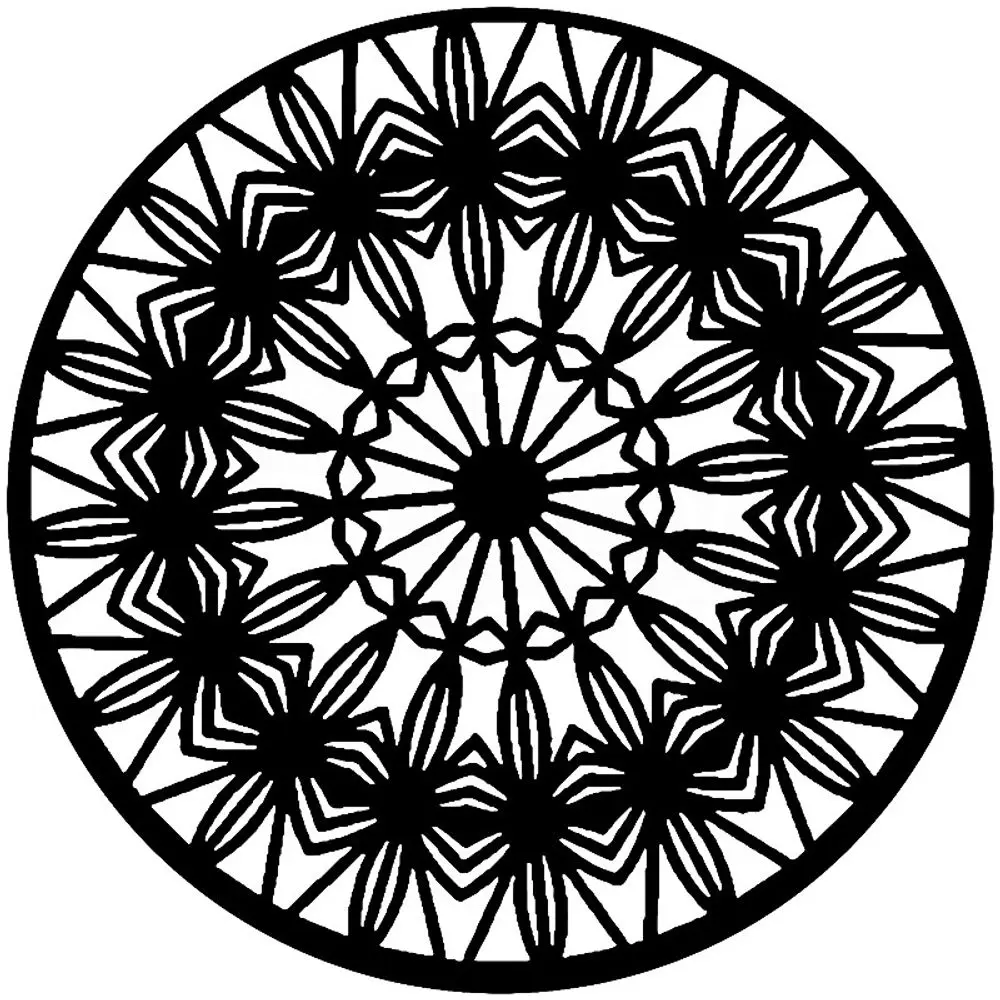 The Crafter´s Workshop Šablona TCW - Mandala Prismatic - VYBERTE VELIKOST - Šablona TCW 12"x12" (30,5x30,5 cm) - Mandala Prismatic