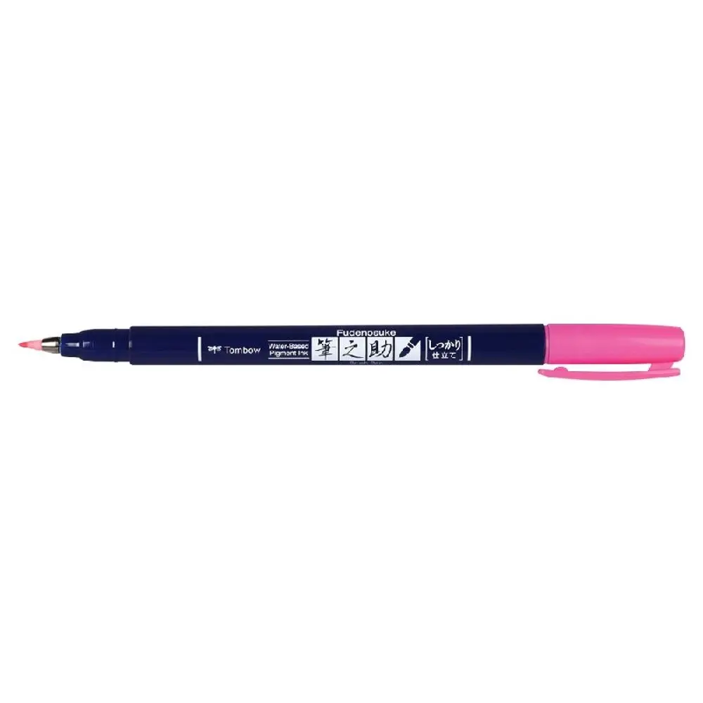 Tombow Štětcový fix Tombow Fudenosuke, tvrdý hrot - VYBERTE ODSTÍN - Štětcový fix Tombow Fudenosuke, tvrdý hrot - neon pink, neonový růžový