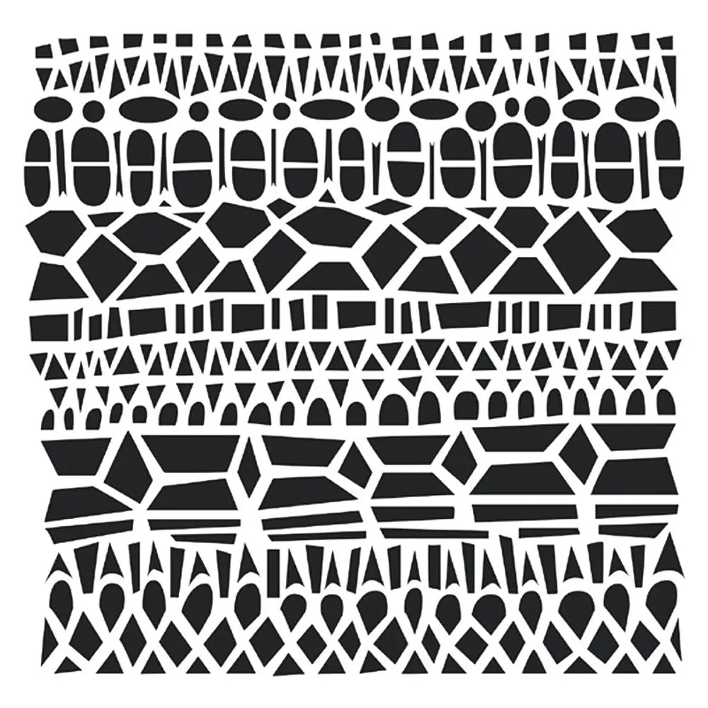 The Crafter´s Workshop Šablona TCW - Modern Lace - VYBERTE VELIKOST - Šablona TCW 12"x12" (30,5x30,5 cm) - Modern Lace
