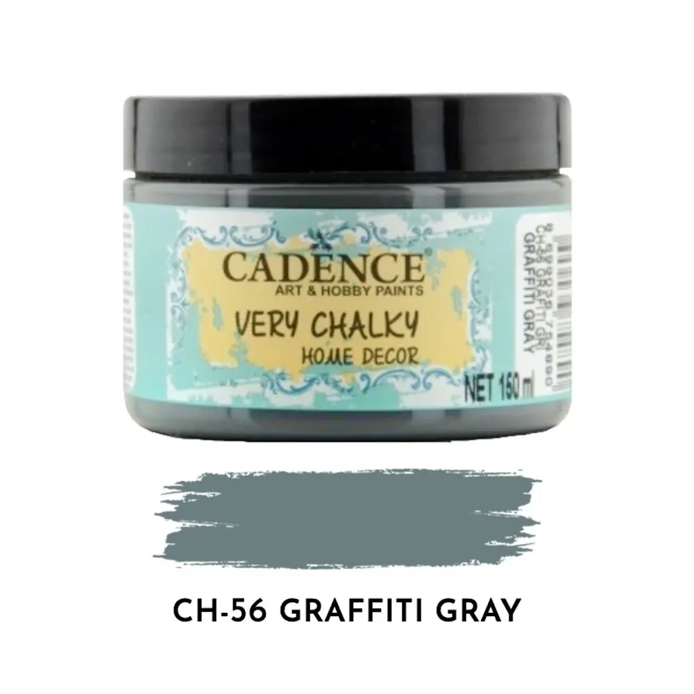 Cadence Křídová barva Cadence Very Chalky, 150 ml - VYBERTE ODSTÍN - Křídová barva Cadence Very Chalky, 150 ml - graffiti gray, grafitová šedá