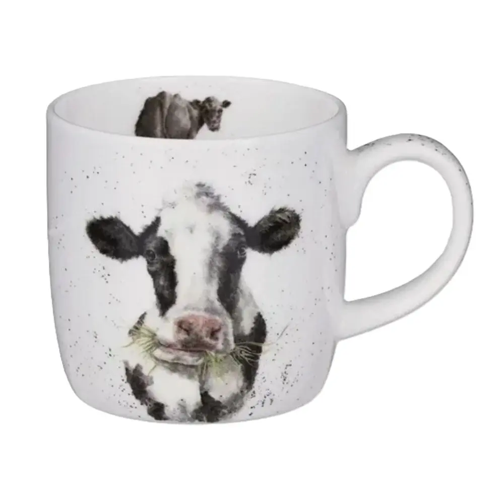 Royal Worcester Porcelánový hrnek Wrendale Designs "Mooo", 0,31 l - Kravička