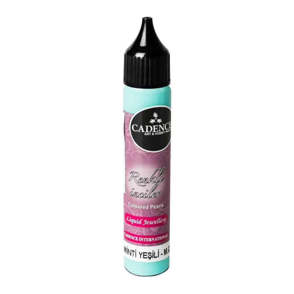 Cadence Tekuté perly Cadence Coloured Pearls, 25 ml - VYBERTE ODSTÍN - Tekuté perly Cadence Coloured Pearls, 25 ml - mint green, sv. tyrkysové