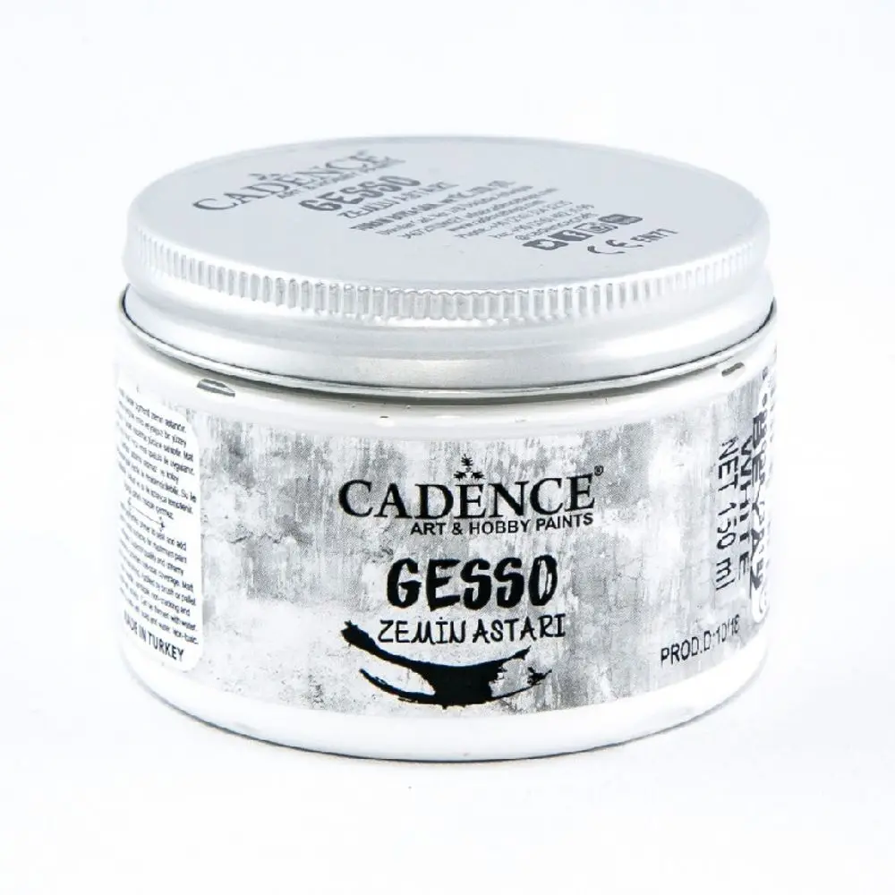 Cadence Podkladová akrylová barva Cadence Gesso, bílá - VYBERTE OBJEM - Podkladová akrylová barva Cadence Gesso, 150 ml - bílá