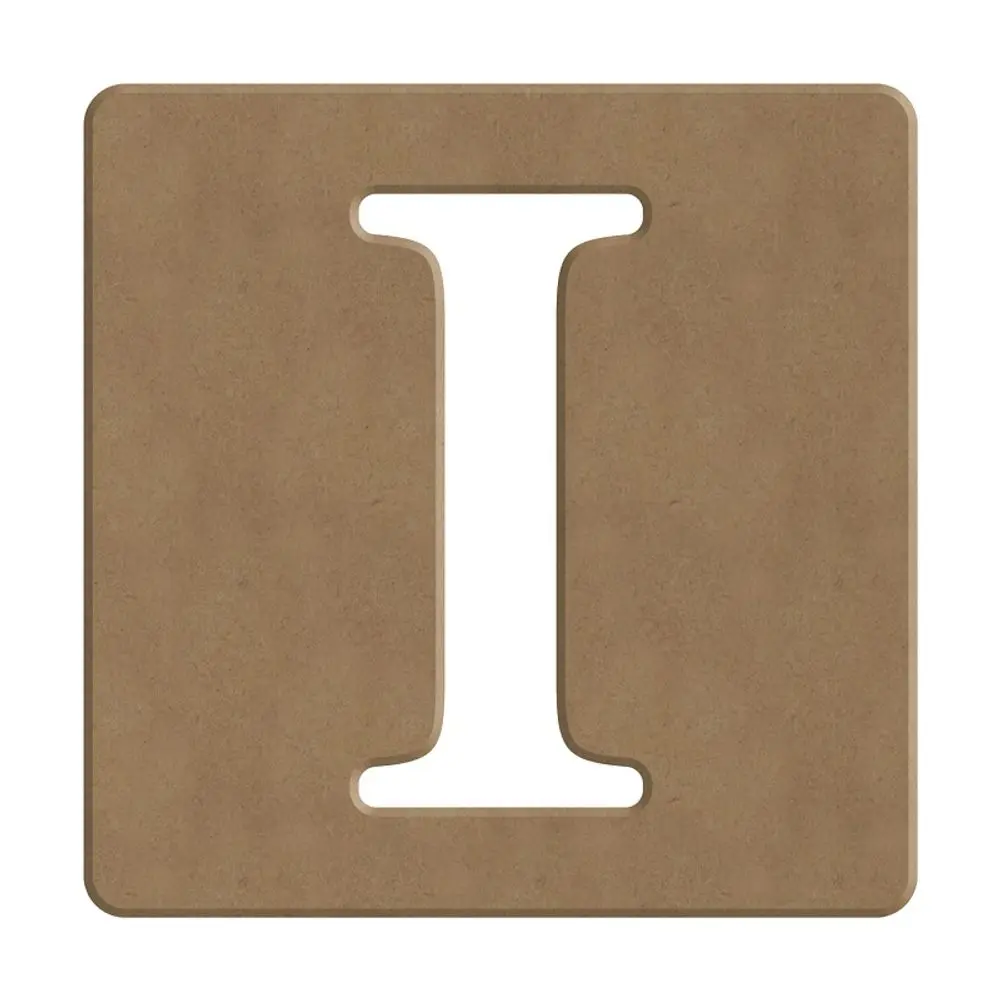 Gomille Dřevěný výřez k dekoraci Gomille, 10 cm - Scrabble abeceda - VYBERTE PÍSMENO - Dřevěný výřez k dekoraci Gomille, 10 cm - Scrabble písmeno I