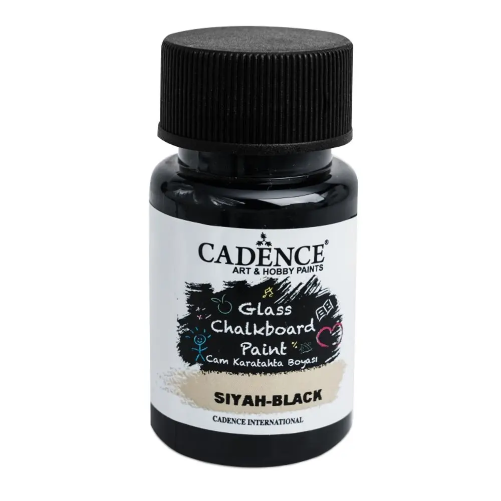 Cadence Tabulová barva na sklo Cadence, 50 ml - černá