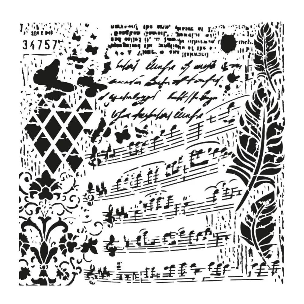 Cadence Šablona Cadence, Ornamenty 3 - VYBERTE VELIKOST - Šablona Cadence,