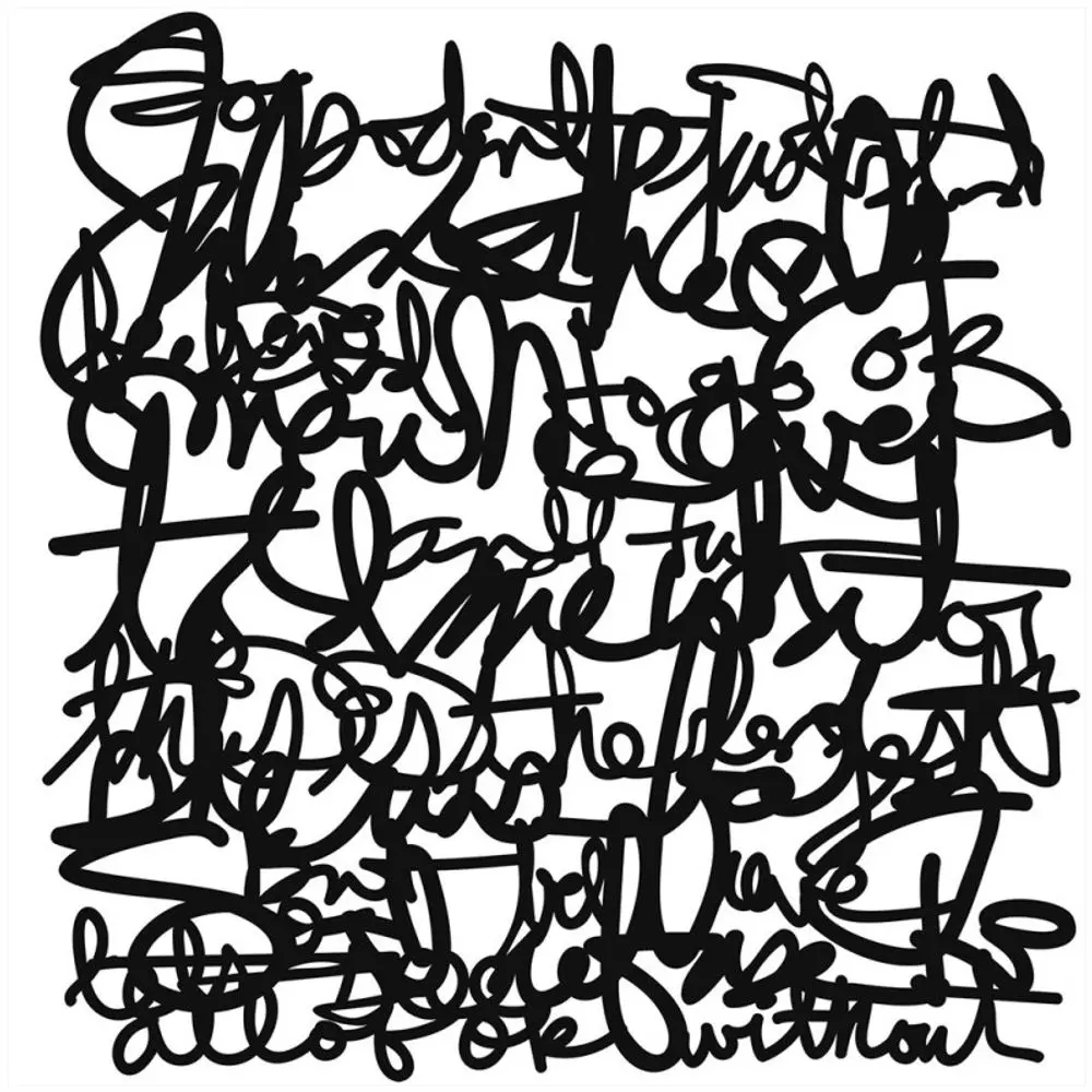 The Crafter´s Workshop Šablona TCW - Thick Thin Writing - VYBERTE VELIKOST - Šablona TCW 6"x6" (15,2x15,2 cm) - Thick Thin Writing