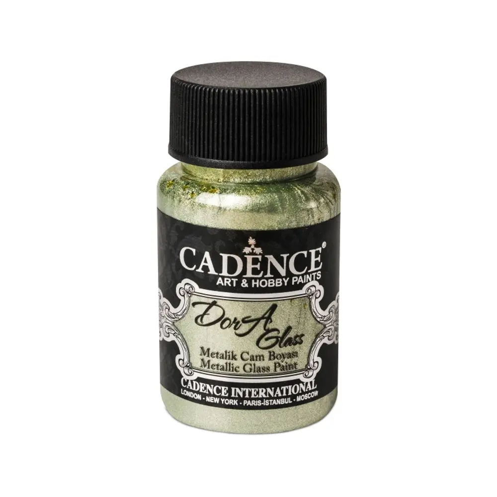 Cadence Metalická barva na sklo Cadence Dora Glass, 50 ml - VYBERTE ODSTÍN - Metalická barva na sklo Cadence Dora Glass, 50 ml - menthol, mentolová