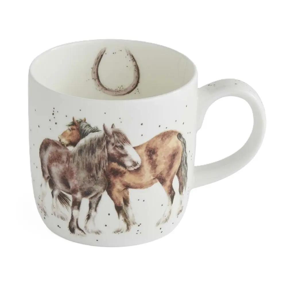 Wrendale Designs Porcelánový hrnek Wrendale Designs "Side by Side", 0,31 l - Koně