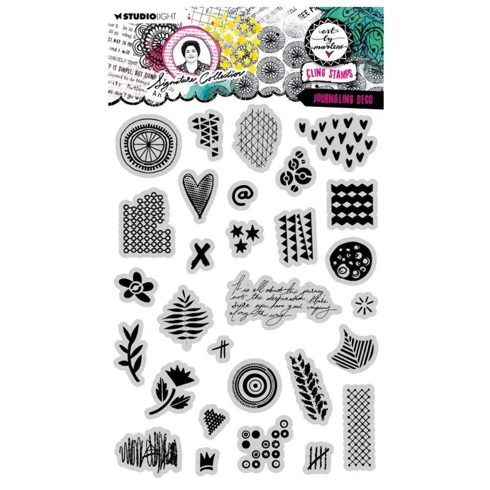 Studio Light Cling razítka Studio Light "Signature Collection“, 29 ks - Prvky do art journalu