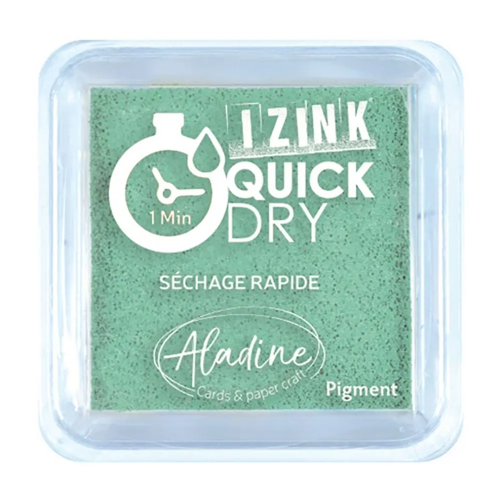 Aladine Razítkovací polštářek Aladine Izink Quick Dry, rychleschnoucí - VYBERTE ODSTÍN - Razítkovací polštářek Aladine Izink Quick Dry - vert d'eau, modrozelený