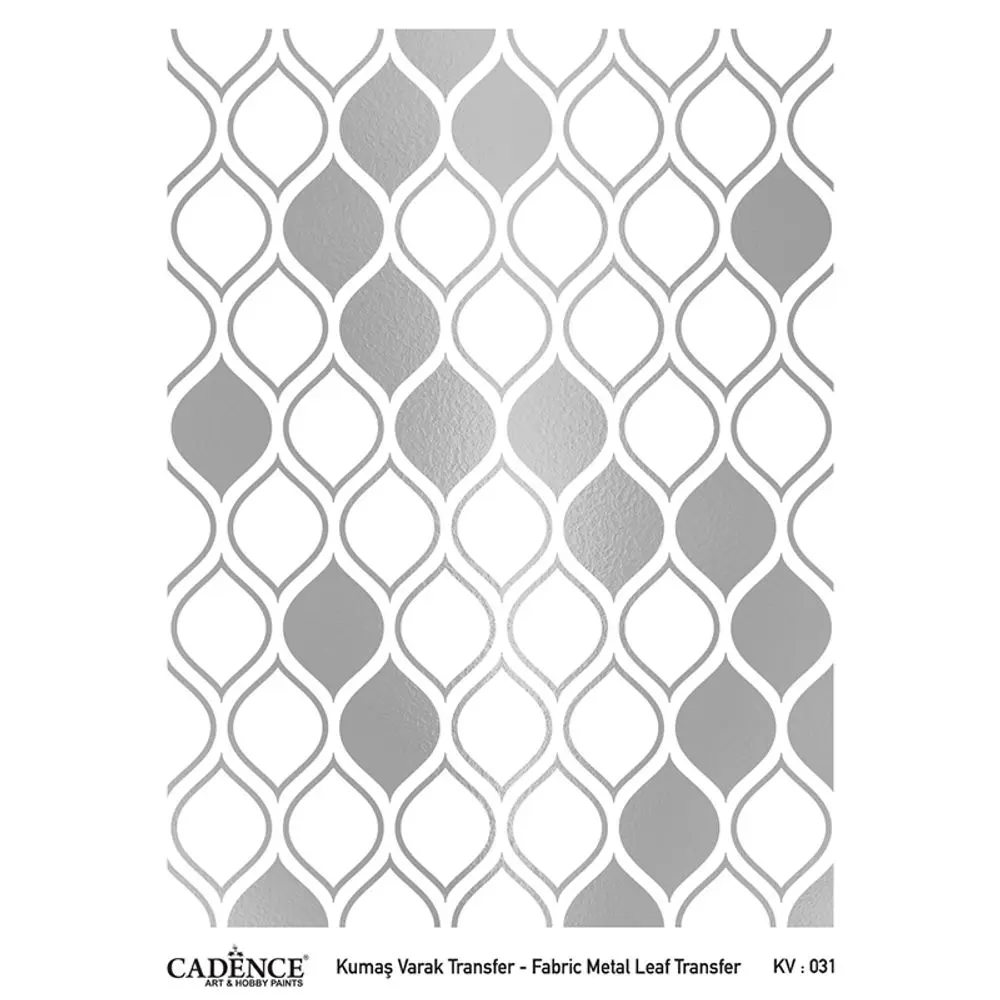 Cadence Transferový obrázek na textil Cadence, A3 - Stříbrné citrony