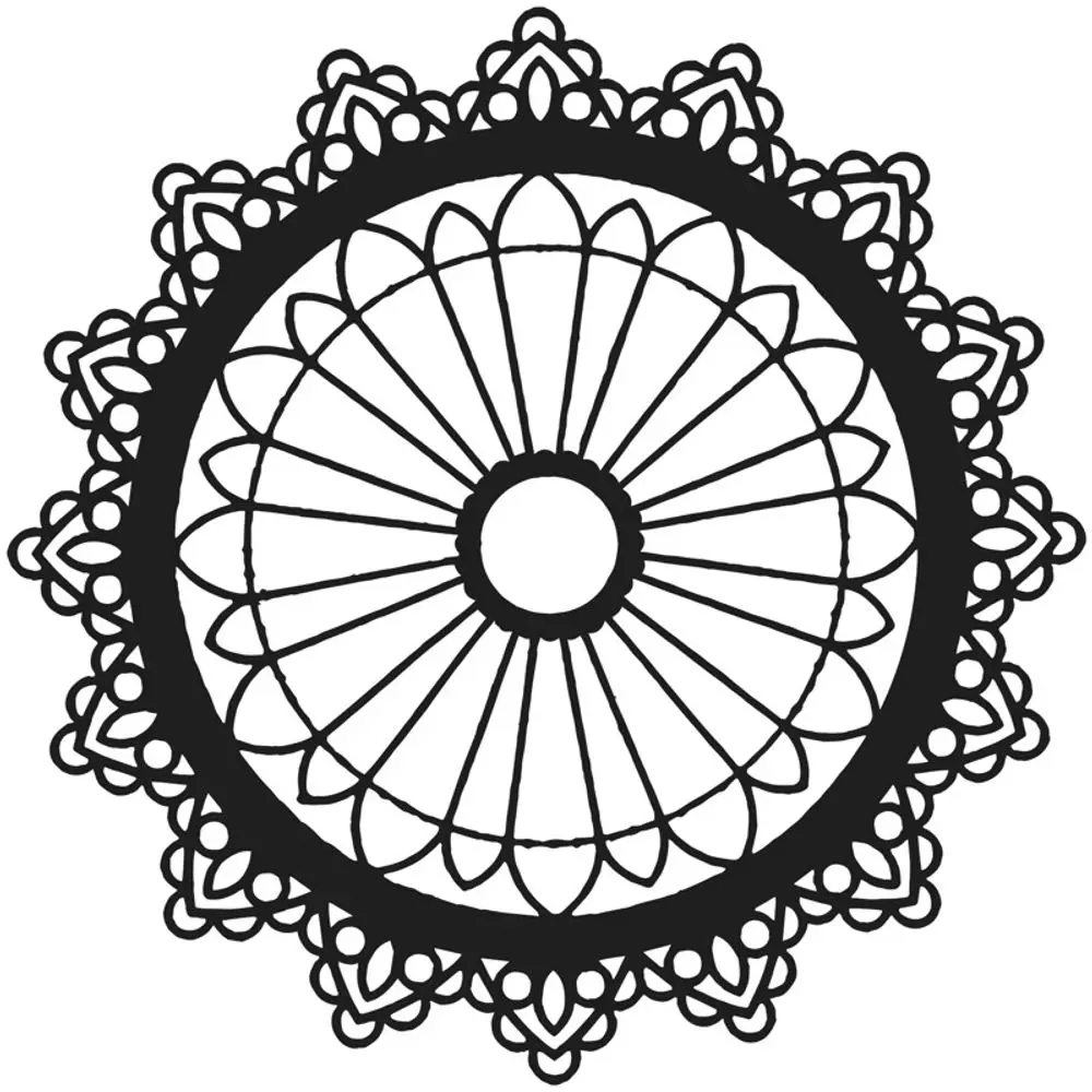 The Crafter´s Workshop Šablona TCW 12"x12" (30,5x30,5 cm) - Petal Mandala