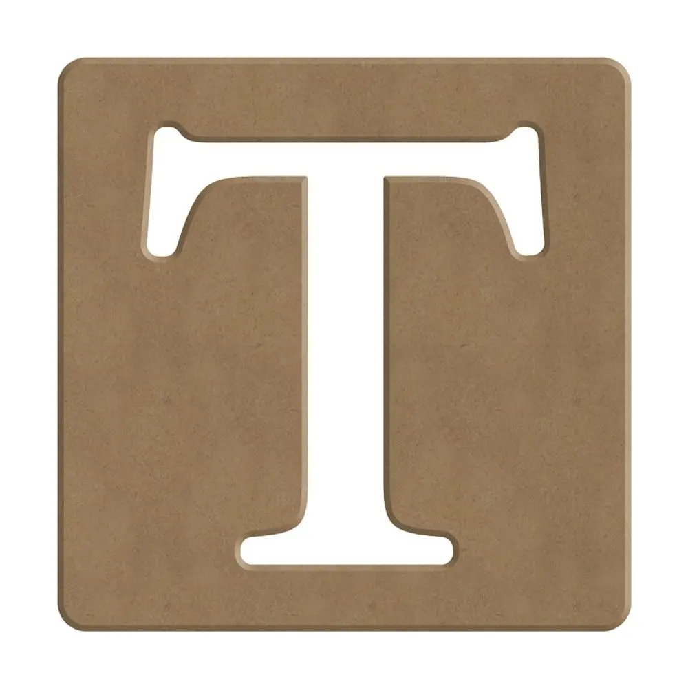 Gomille Dřevěný výřez k dekoraci Gomille, 10 cm - Scrabble abeceda - VYBERTE PÍSMENO - Dřevěný výřez k dekoraci Gomille, 10 cm - Scrabble písmeno T