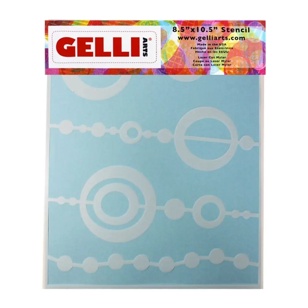 Gelli Arts Šablona Gelli Plate - Beads - VYBERTE VELIKOST - Šablona Gelli Plate, 8,5"x10,5" (21,6x26,7 cm) - Beads
