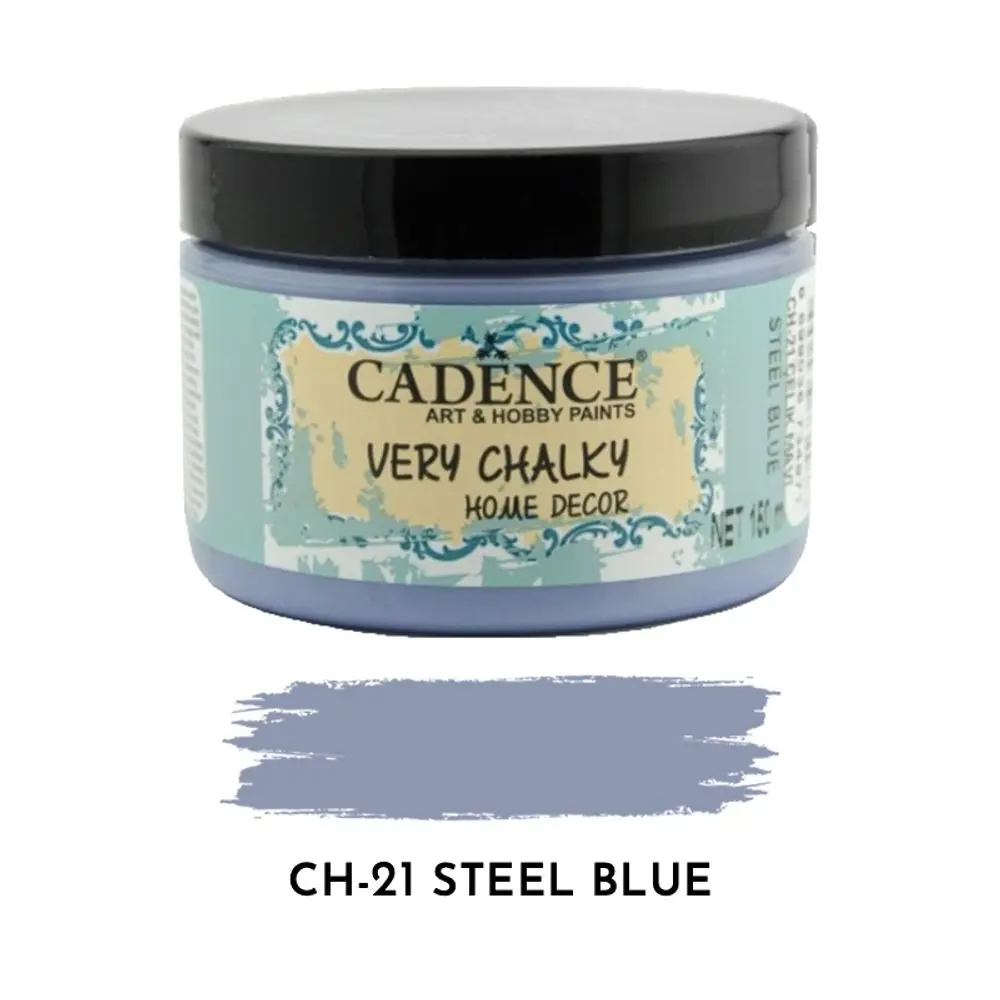 Cadence Křídová barva Cadence Very Chalky, 150 ml - VYBERTE ODSTÍN - Křídová barva Cadence Very Chalky, 150 ml - steel blue, ocelově modrá