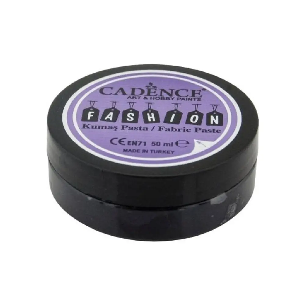 Cadence Reliéfní pasta na textil Cadence Fashion Opaque, 50 ml - VYBERTE ODSTÍN - Reliéfní pasta na textil Cadence Fashion Opaque, 50 ml - black, černá