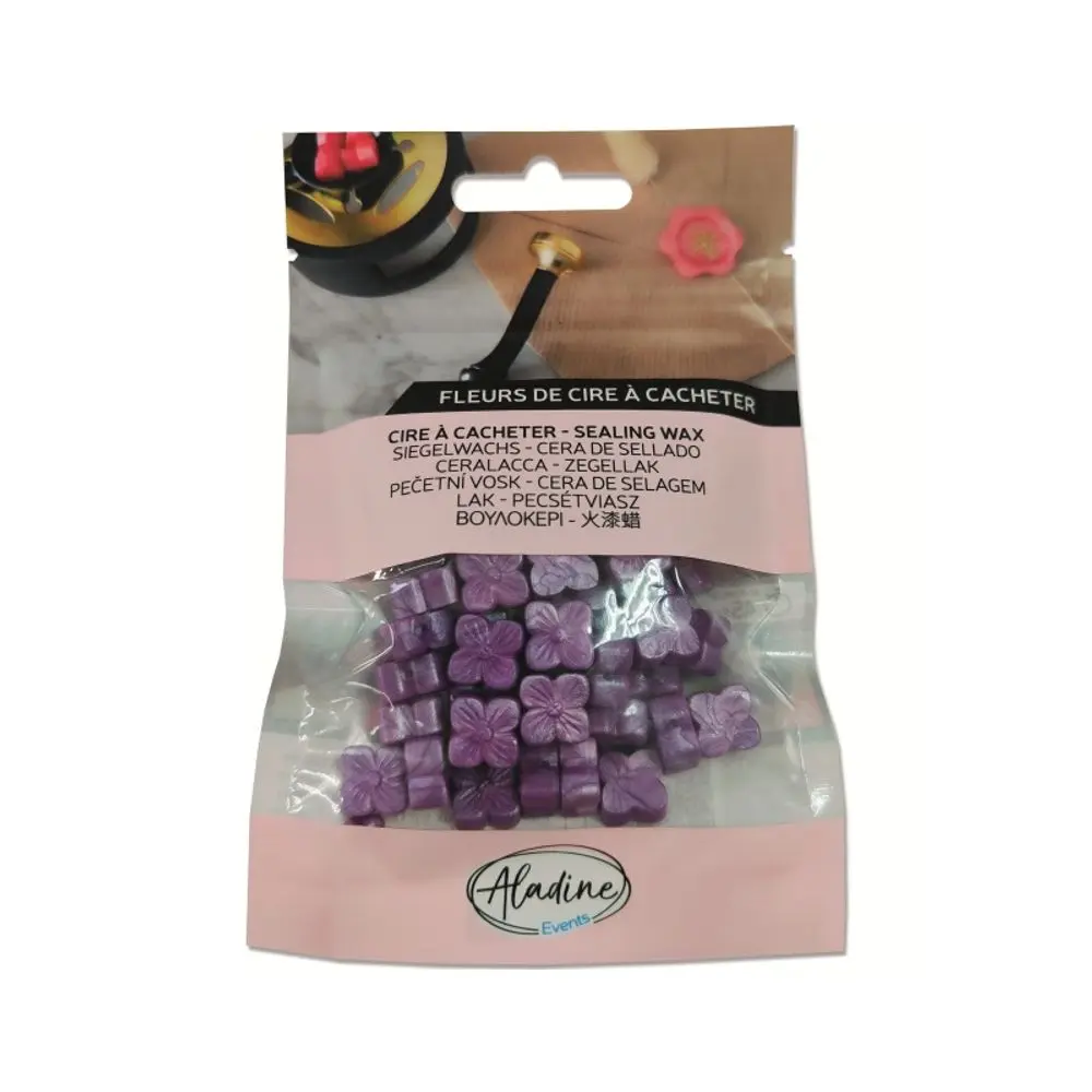 Aladine Pečetní vosk granulovaný Aladine - perleťový - VYBERTE ODSTÍN - Pečetní vosk granulovaný Aladine - violet prune nacré, perleťový švestkový