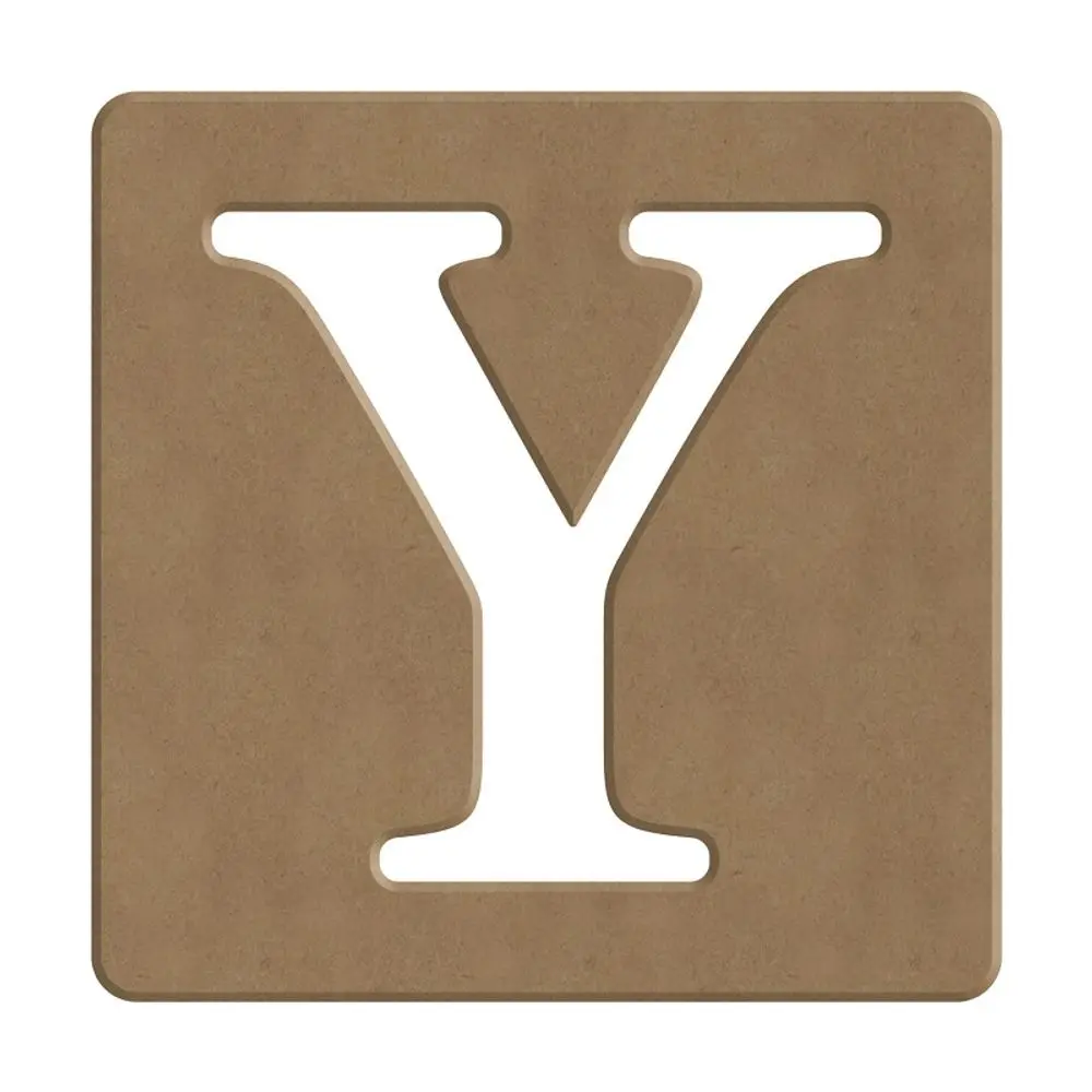 Gomille Dřevěný výřez k dekoraci Gomille, 10 cm - Scrabble abeceda - VYBERTE PÍSMENO - Dřevěný výřez k dekoraci Gomille, 10 cm - Scrabble písmeno Y