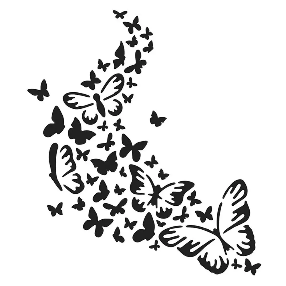 The Crafter´s Workshop Šablona TCW - Butterfly Trail - VYBERTE VELIKOST - Šablona TCW 12"x12" (30,5x30,5 cm) - Butterfly Trail