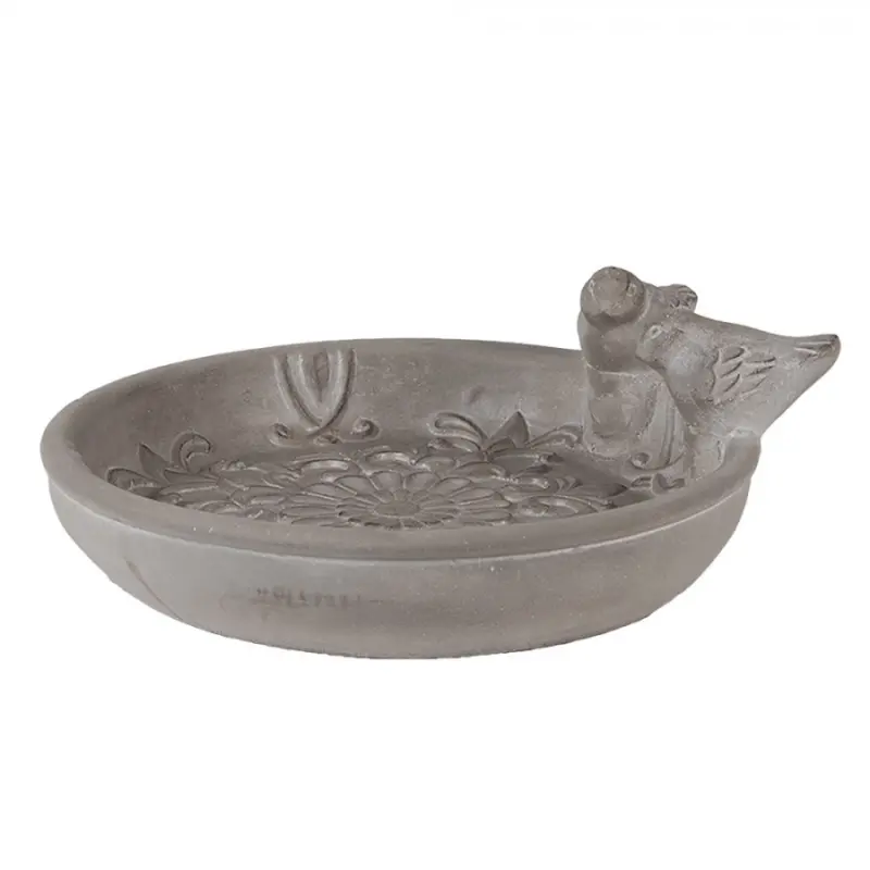 Terakotové pítko / krmítko pro ptáčky s ornamentem – 25x24x9 cm