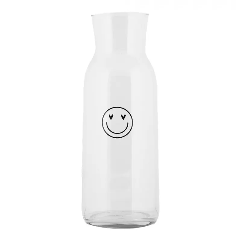 Skleněná karafa na vodu se zamilovaným smajlíkem – 1000 ml