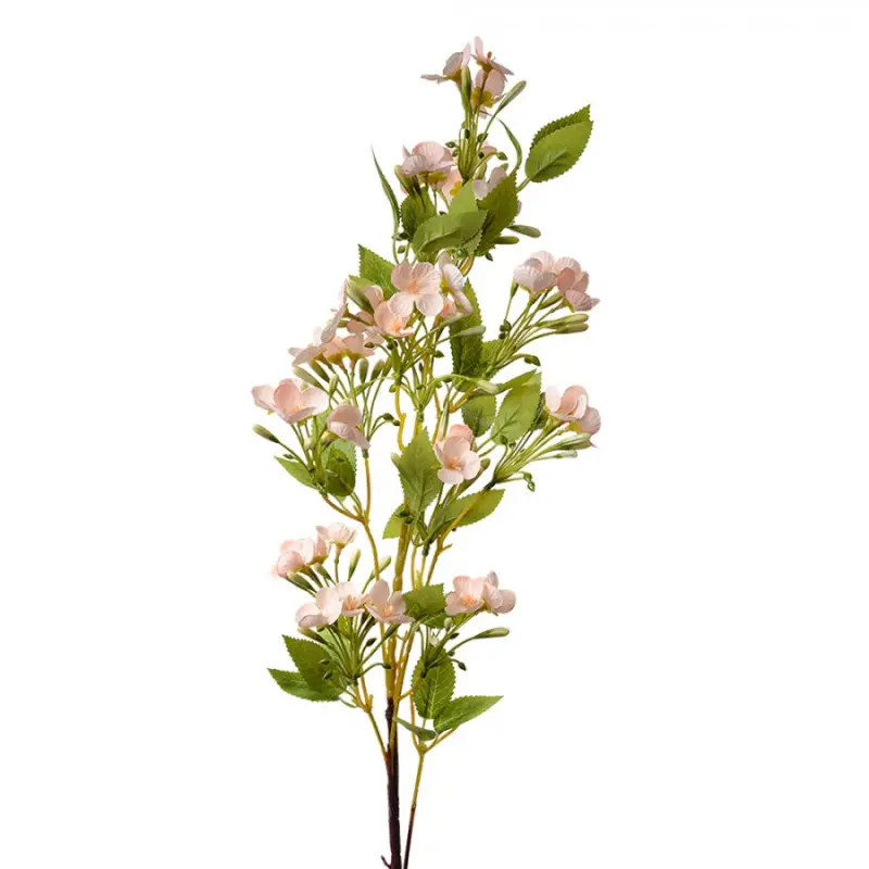Umělá rostlina jarní větvička s růžovými květy – 96 cm