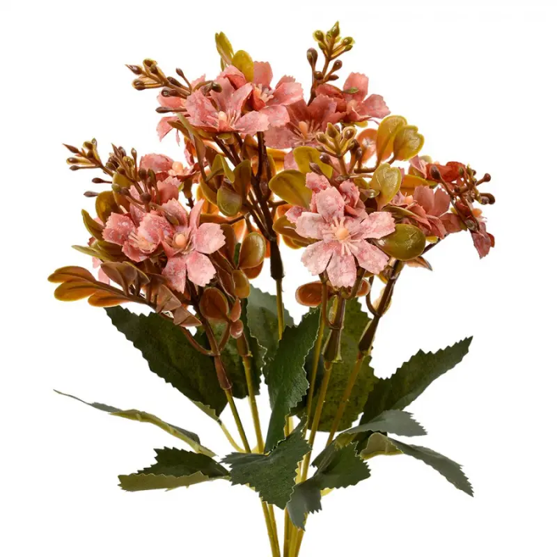 Umělá květina oranžovorůžová Florieke – 33 cm
