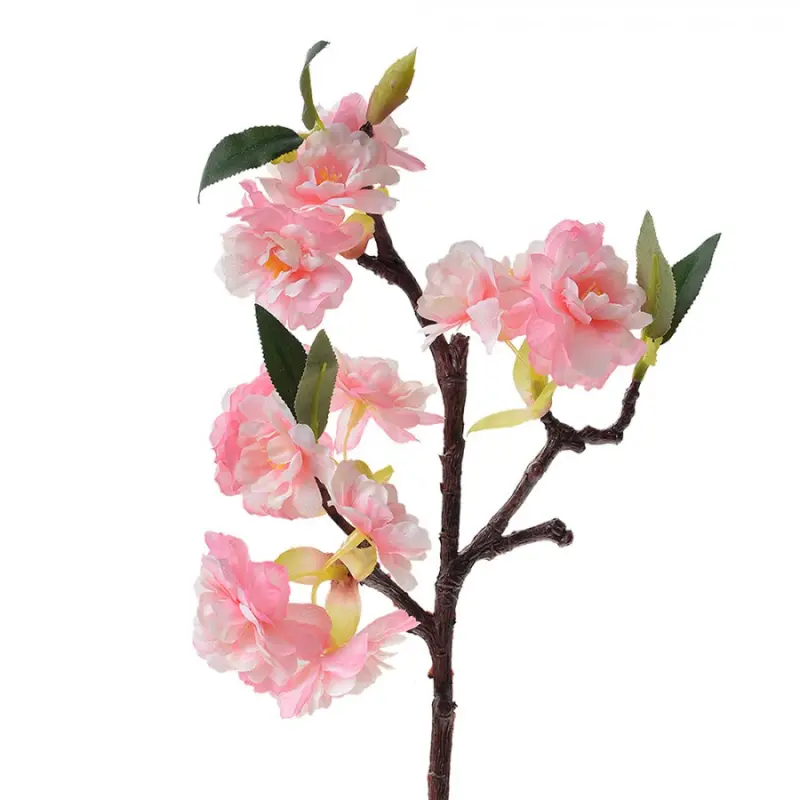 Umělá květina světle růžové třešňové květy – 38 cm