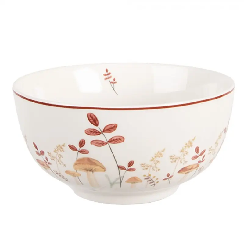 Porcelánová miska s podzimním motivem přírody a houbiček Little Fall Jewels – 500 ml