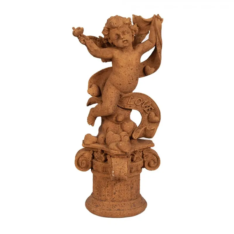 Náboženská socha malého amorka na podstavci Bartholomeus – 30 cm