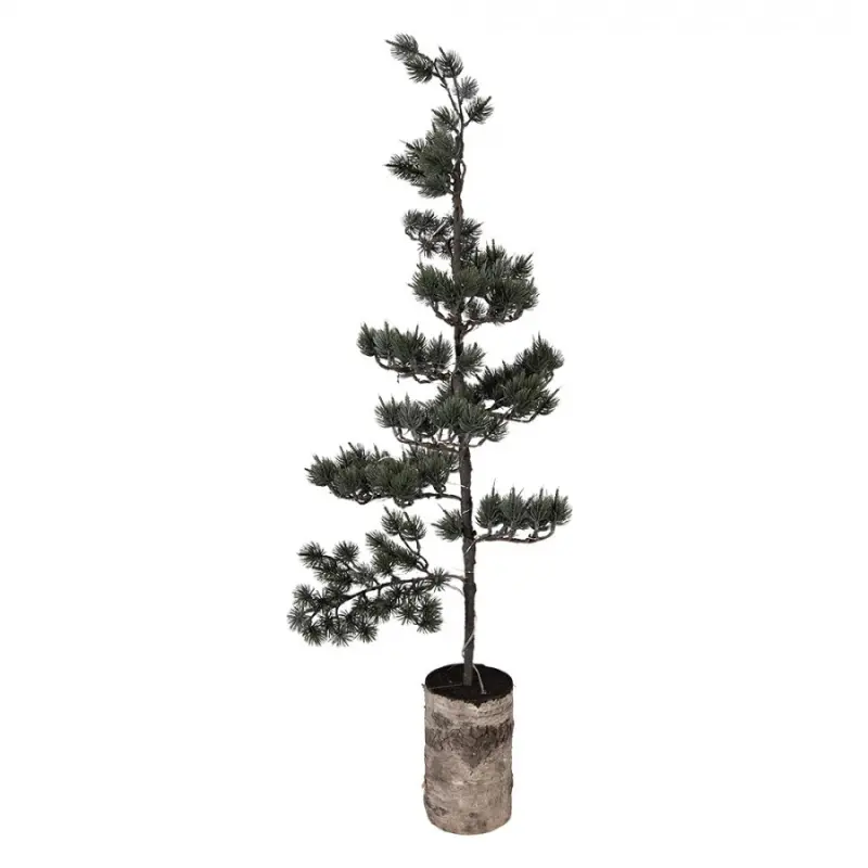 Umělý stromek na podstavci ve tvaru kmene s LED světýlky Sheenie L – 35x35x100 cm / 3xAAA