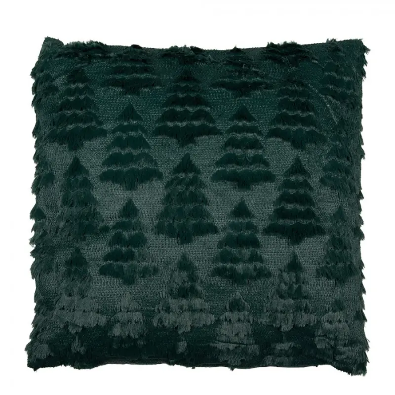 Zelený vánoční dekorační poštář se stromečky Plaas – 45x45x4 cm