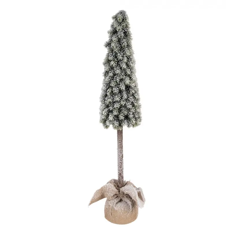 Vánoční dekorace jehličnatý stromek v jutě - Ø 18*78 cm Clayre & Eef