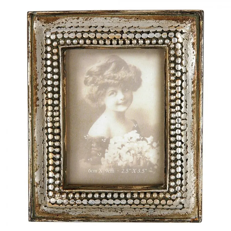 Stříbrný fotorámeček Antik – 6x9 cm