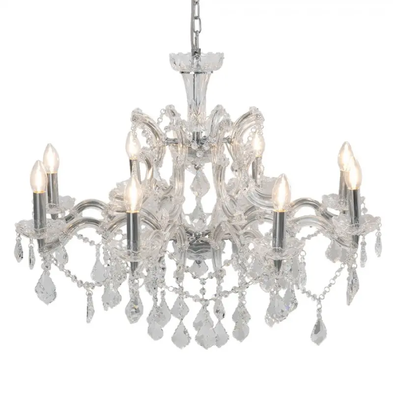 5LL-CR115 Lustr Stříbrný 80*60 cm E14/max 8*40W – 80x60 cm