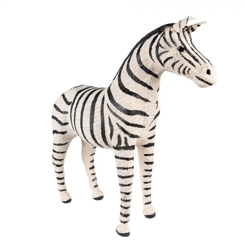 Dekorace Socha Zebra Černá, Bílá 27x10x28 cm – 30 cm